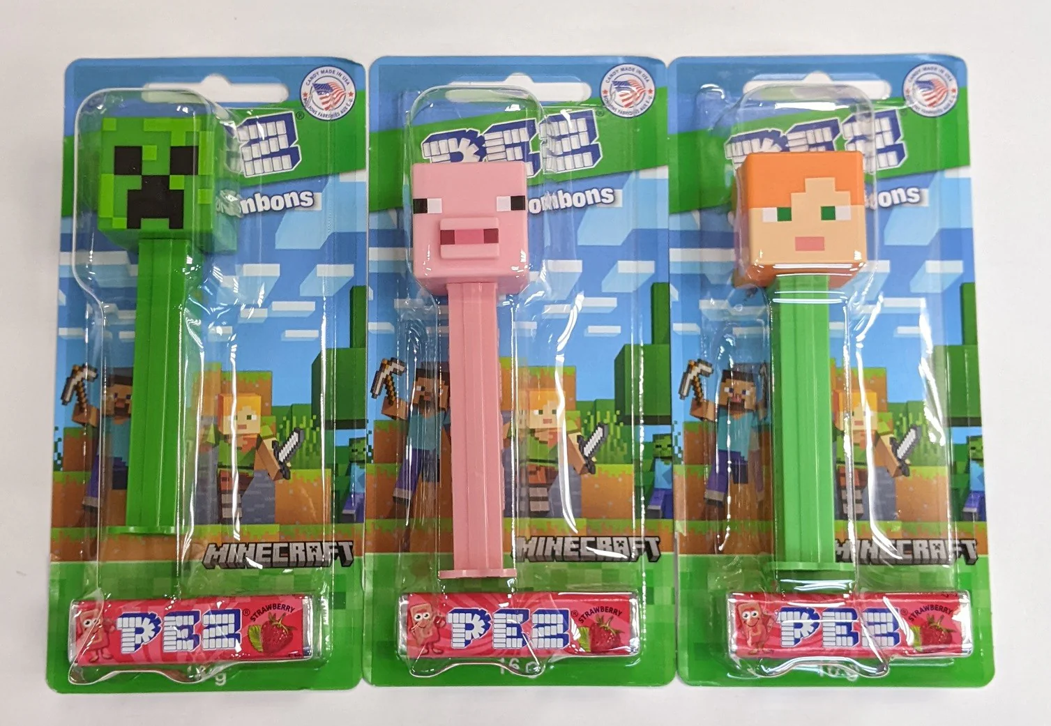 Minecraft Pez Assorted Minecraft Candy Dispenser 2 Pez (1 Randomly Selected) - Image 2
