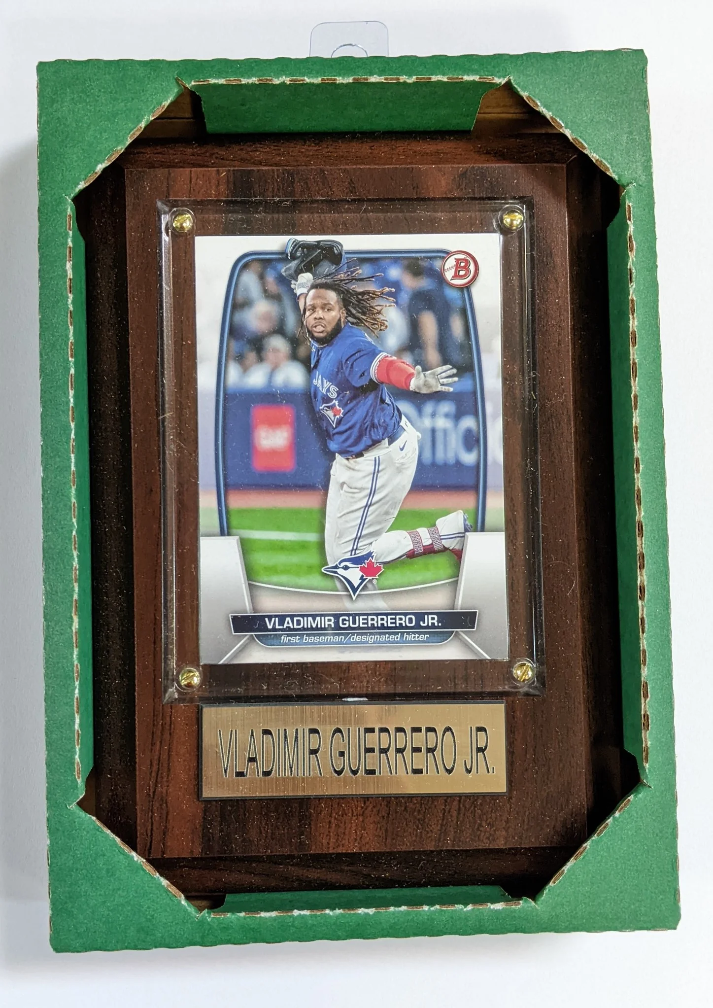 MLB Plaque with card 4x6 Toronto Blue Jays - Vladimir Guerrero Jr (Randomly Selected, May Not Be Pictured) - Image 2