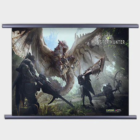Monster Hunter World - 07 Wall Scroll 32" x 17"