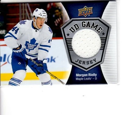 Morgan Rielly - Toronto Maple Leafs - Game-Used Worn Swatch Relic Jersey Memorabilia Card - NHL Hockey - Sports Card Single (Randomly Selected, May Not Be Pictured)