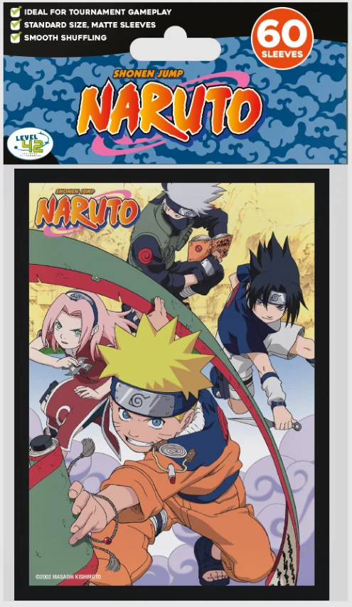 Naruto Shippuden Japanese Size Sleeves - Konoha Team 60ct
