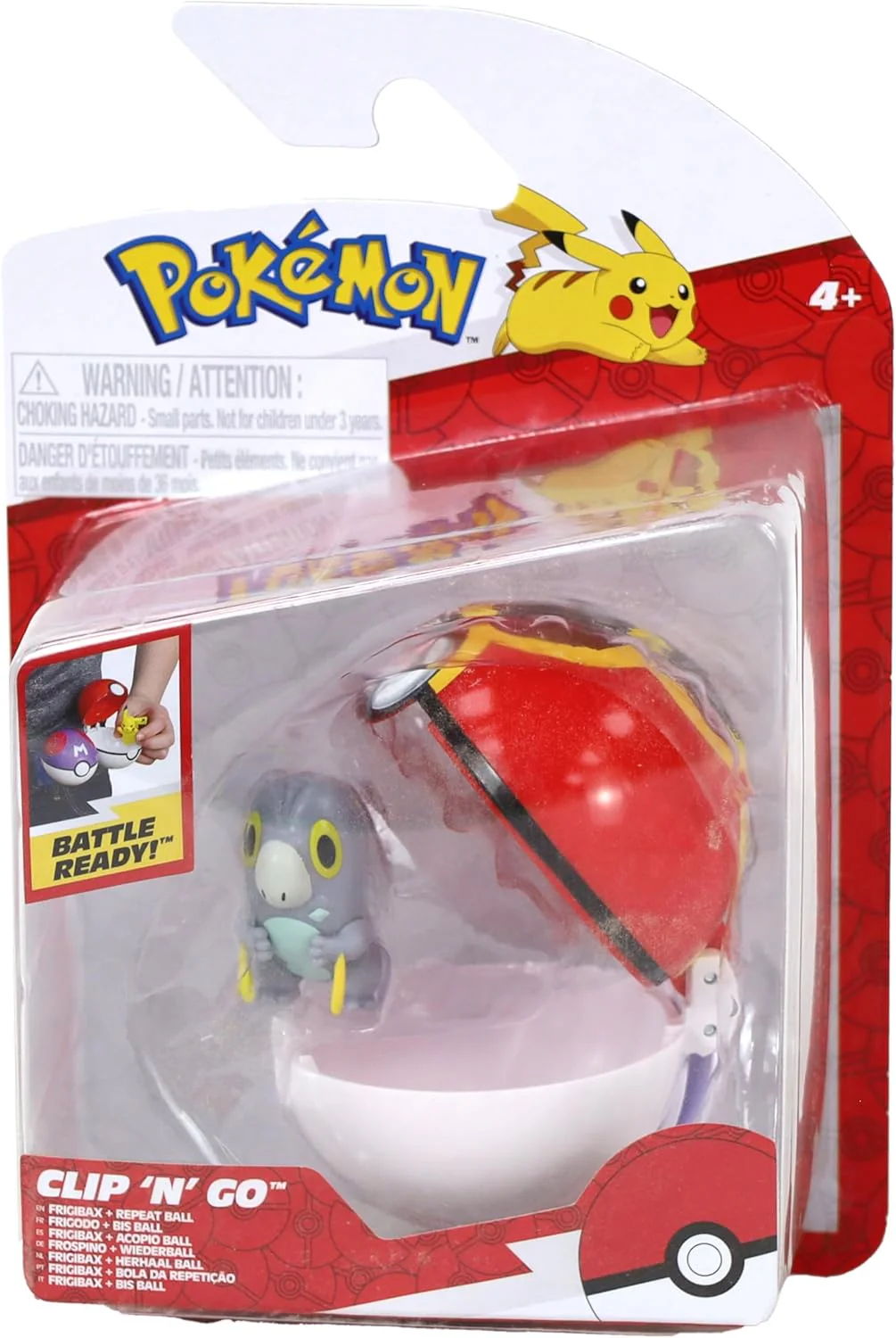 Pokemon Clip 'N' Go Frigibax + Repeatball