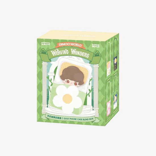POP MART DIMOO WORLD: Weaving Wonders Quilt Phone Case Blind Box (1 Random Blind Box)