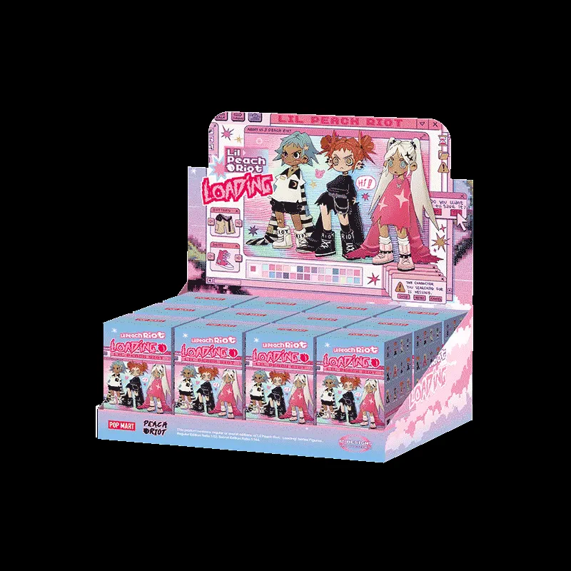 POP MART: Peach Riot Lil Peach Riot:Loading! Series Figures Display (Set of 12 Blind Boxes)