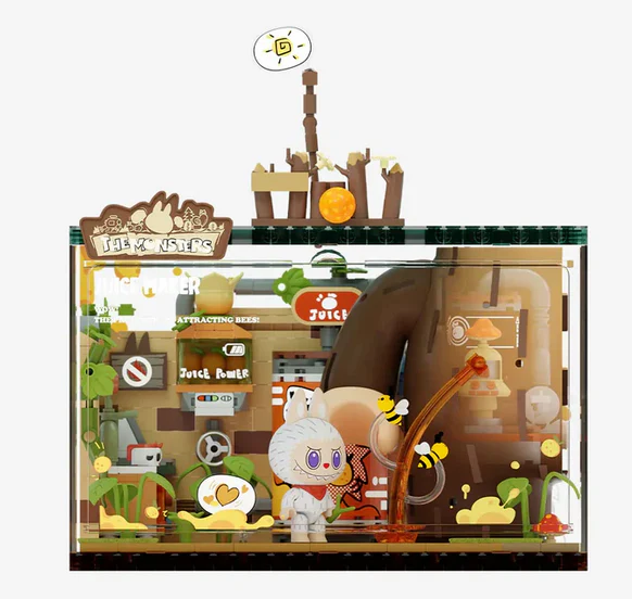 POP MART The Monsters Forest Secret Base Series Juice Maker Labubu Figure Block Set