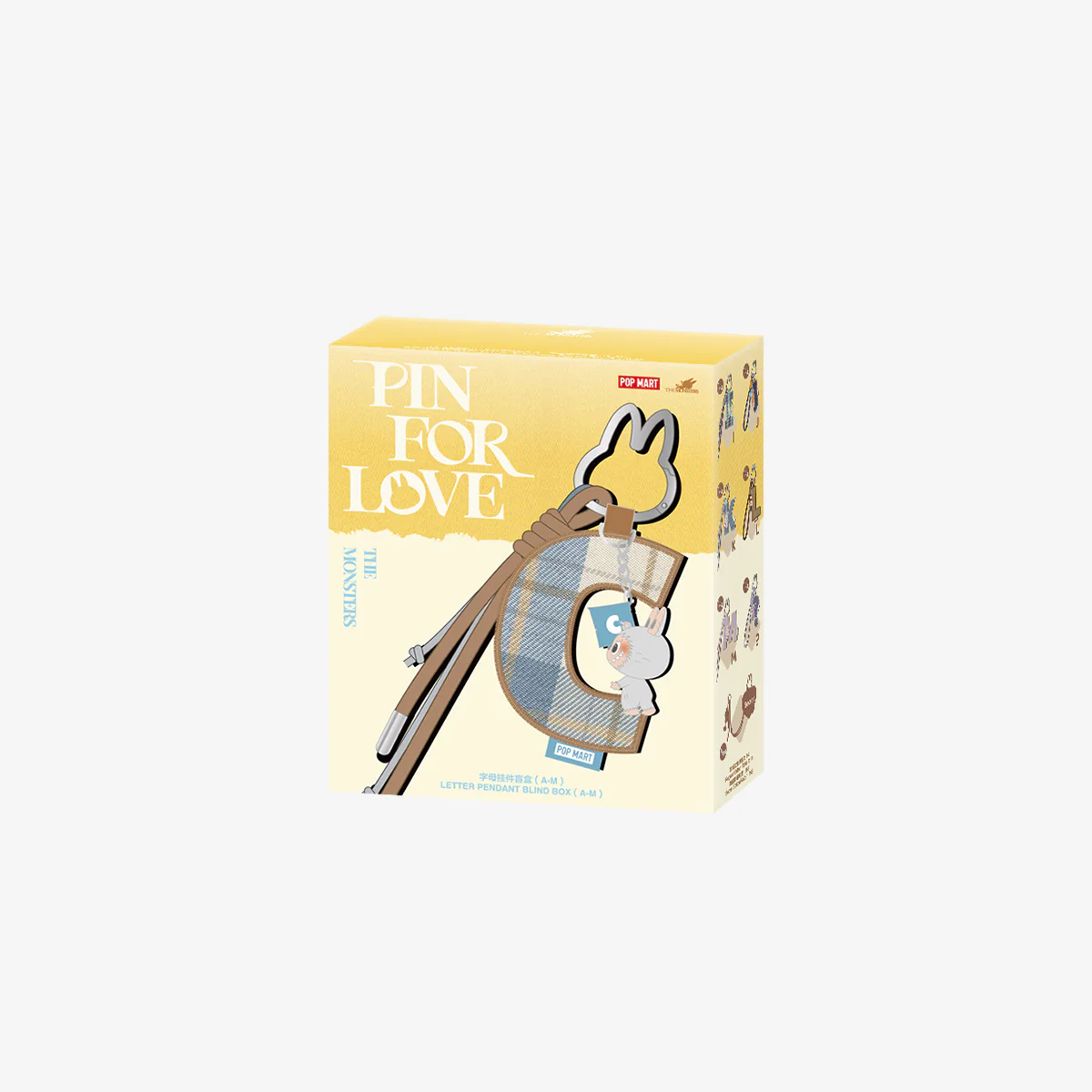 POP MART THE MONSTERS Pin for Love Series - Letter A-M Pendant Labubu Blind Box (1 Random Blind Box) - Image 2