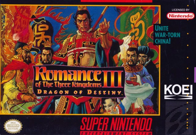Romance of the Three Kingdoms 3 Dragon of Destiny - SNES (Pre-owned)