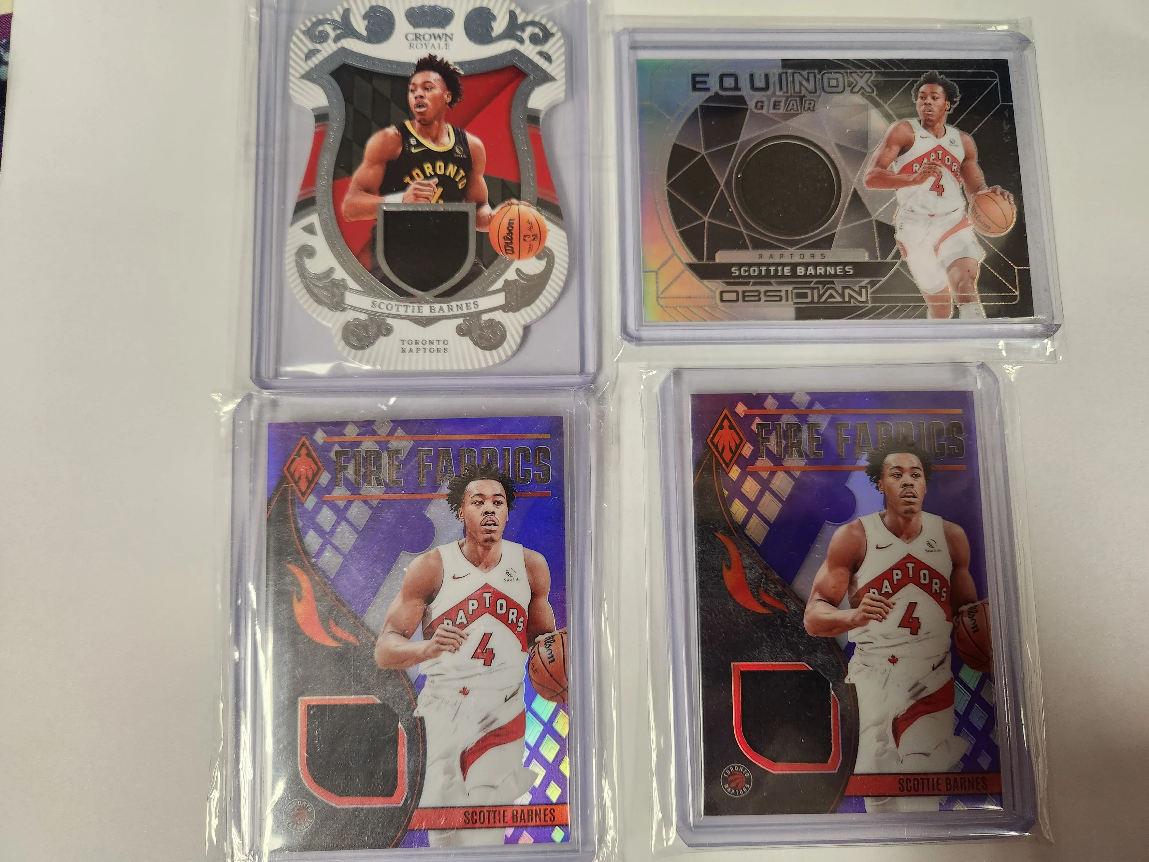Scottie Barnes - In Toronto Raptors Jersey - Game-Used Worn Swatch Relic Jersey Memorabilia Card - Sports Card Single (Randomly Selected, May Not Be Pictured)