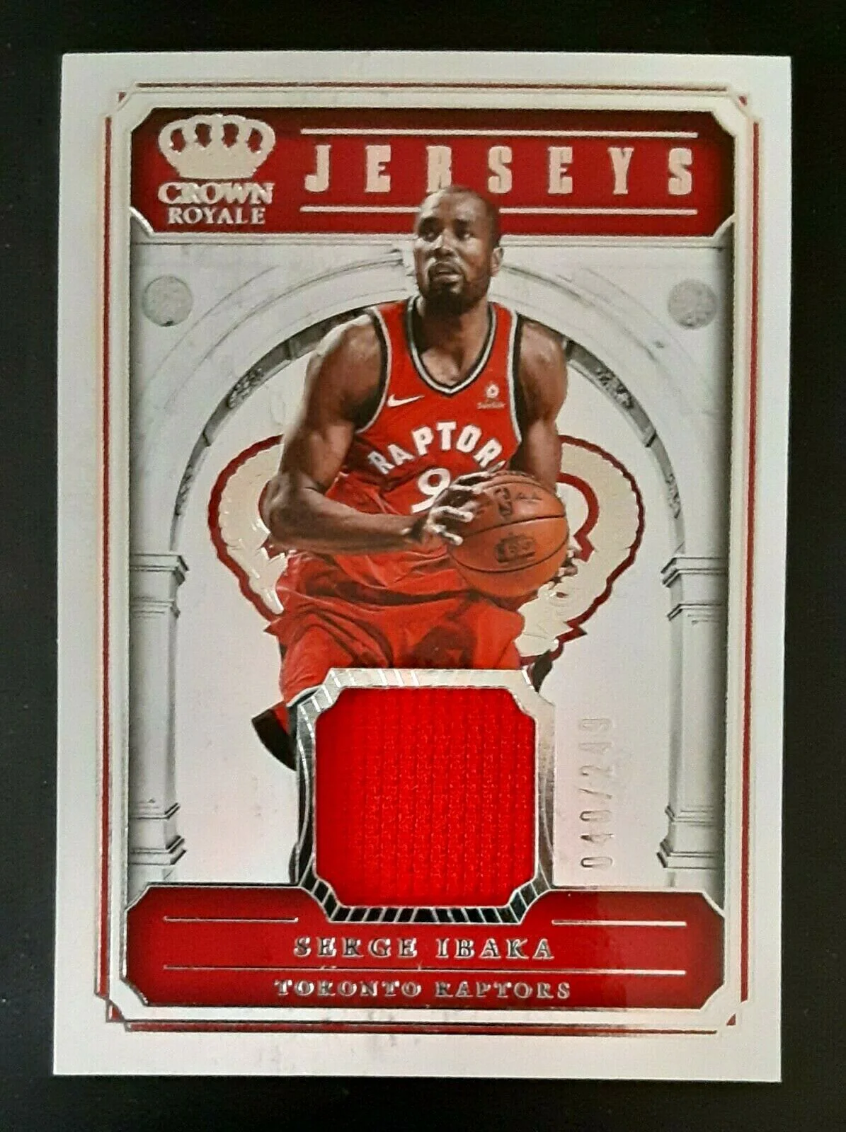 Serge Ibaka - In Toronto Raptors Jersey - Game-Used Worn Swatch Relic Jersey Memorabilia Card - Sports Card Single (Randomly Selected, May Not Be Pictured) - Image 2