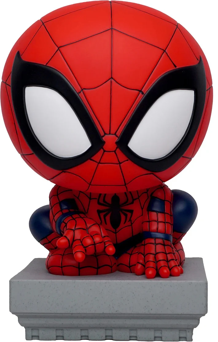 Spider-Man PVC Figural Coin Bank Chibi Figurine - Spider-Man Crouching