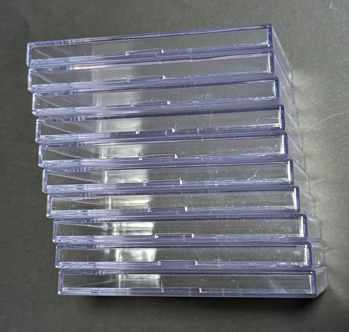 (Store Used) Ultra Pro 2-Piece 10 Count Clear Card Storage Box Case (Has Scratches on Case)