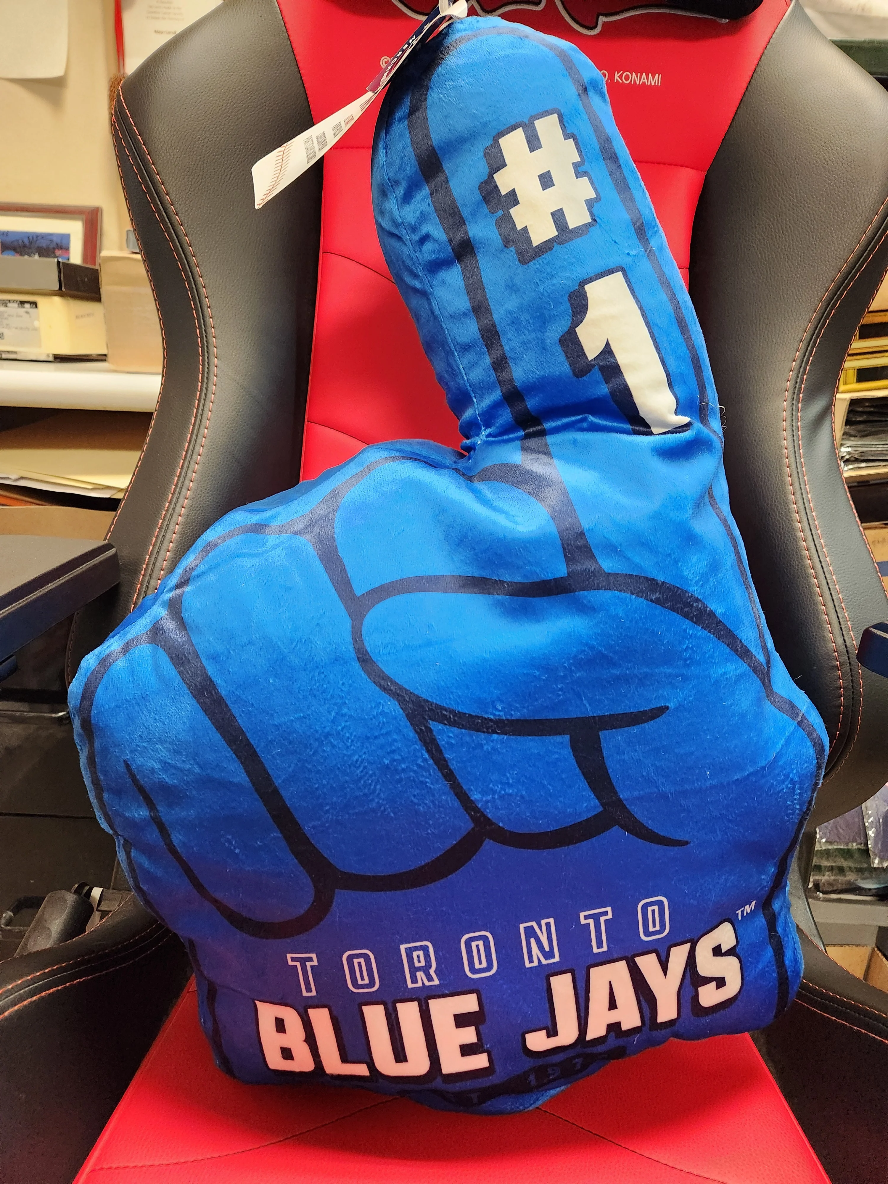 Toronto Blue Jays MLB Ultimate Fan #1 Hand Finger Pillow