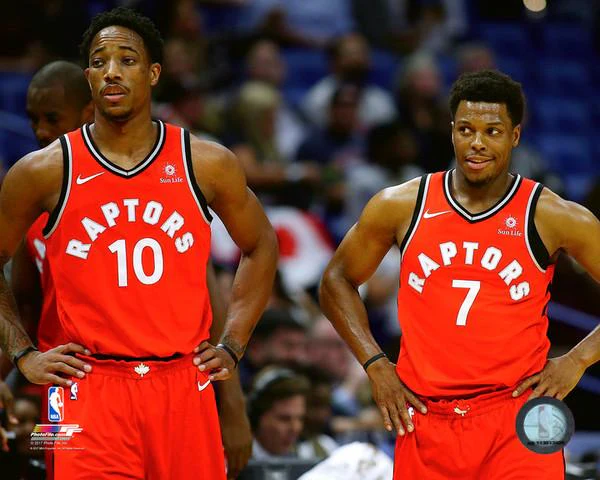 Toronto Raptors DeMar DeRozan & Kyle Lowry Dual Photo 8" x 10" Picture Official NBA Licensed Colour Photo In Frame