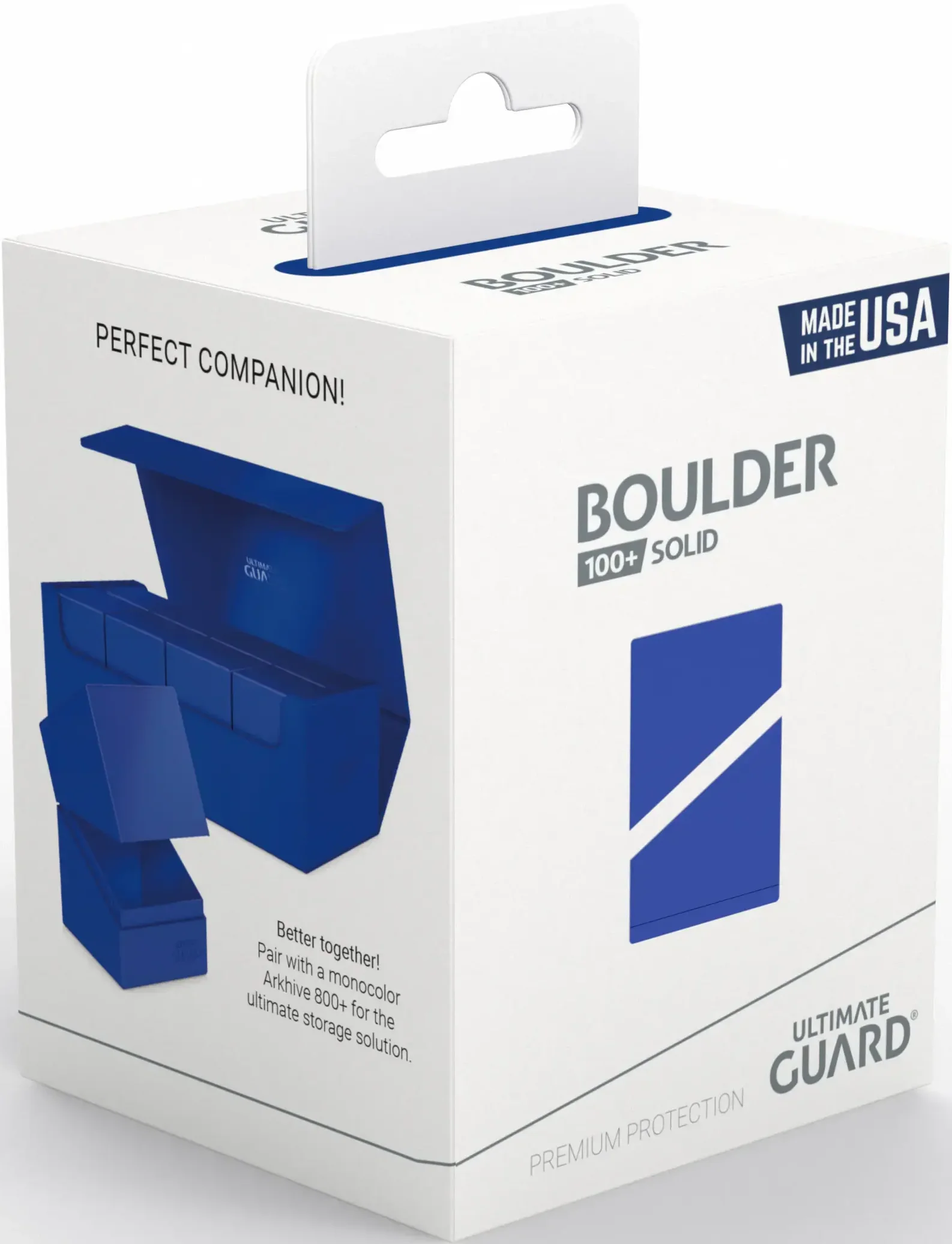 Ultimate Guard Boulder Solid Deck Box 100+ - Blue