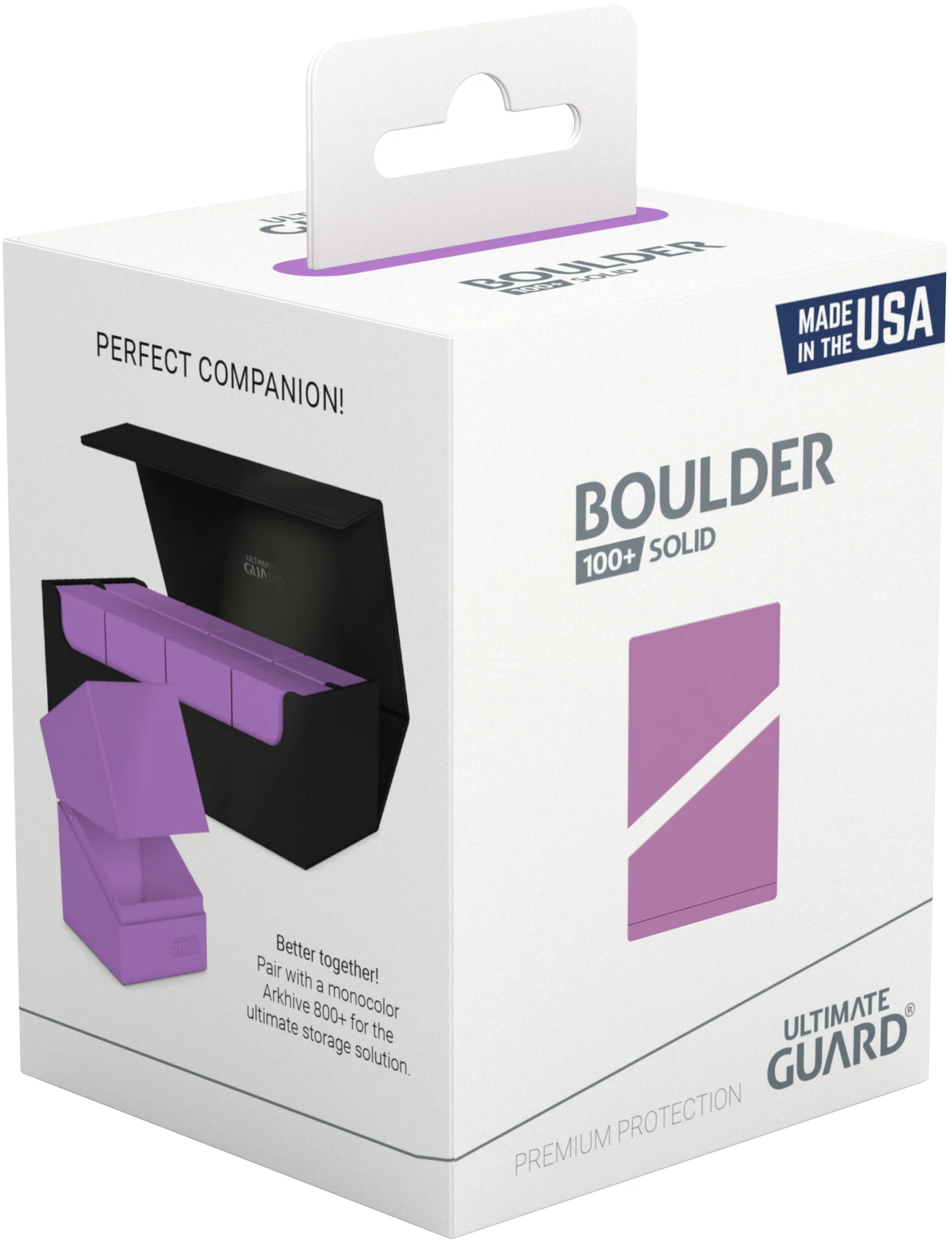Ultimate Guard Boulder Solid Deck Box 100+ - Lavender