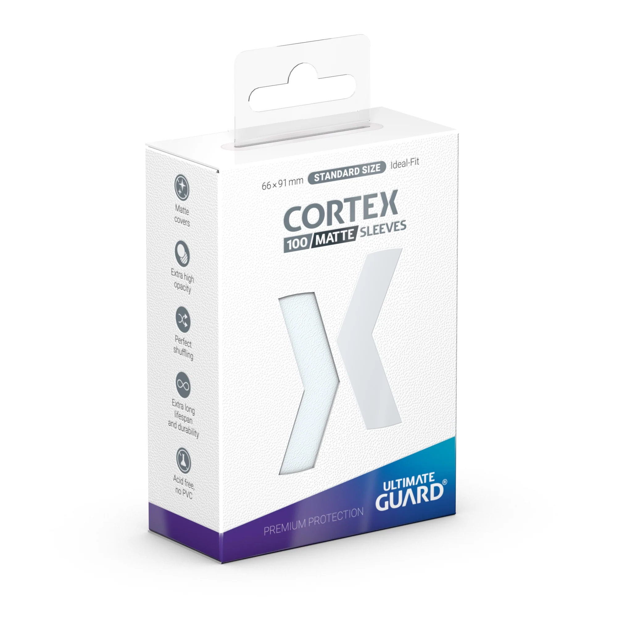 Ultimate Guard Cortex Standard Size Matte Sleeves 100ct - Transparent