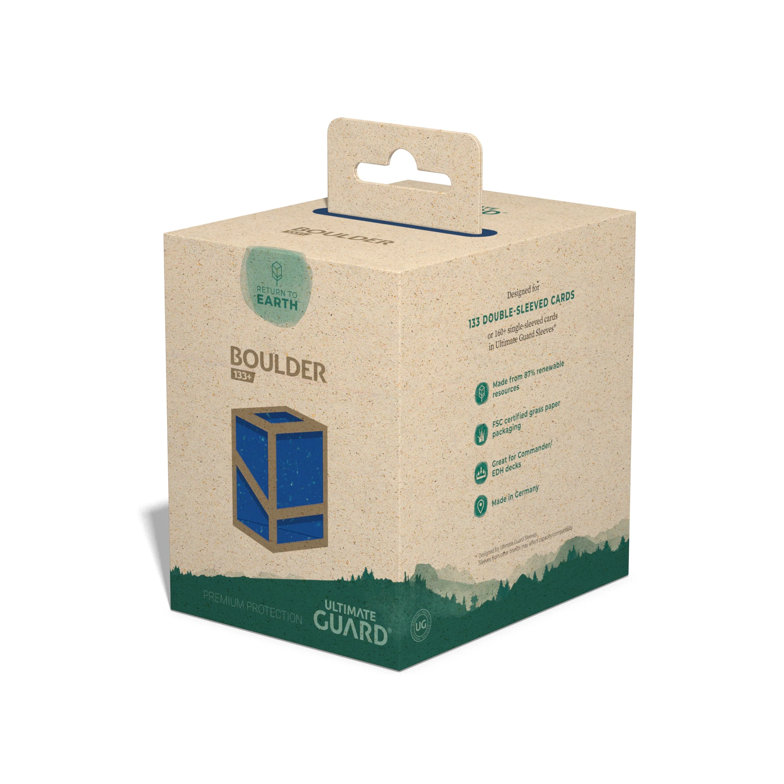 Ultimate Guard: Deck Box Case: Return To Earth Boulder 133+ - Blue