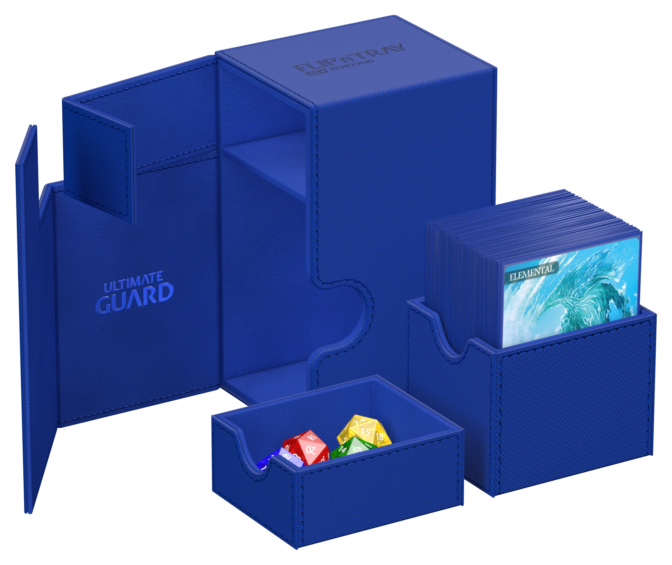 Ultimate Guard Twin Flip n Tray XenoSkin Monocolor Deck Case 80+ - Blue - Image 2