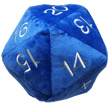 Ultra Pro - D20 10" Jumbo Dice Plush - Pacific Blue