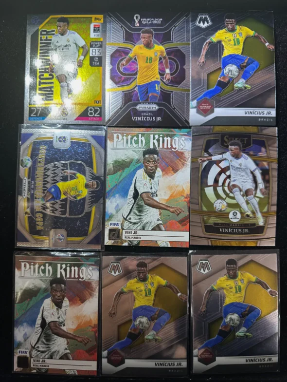 Vinicius Junior (Vini Jr.) - In Club Team & Brazil National Team Kit Jersey - Sports Card Single (Randomly Selected, May Not Be Pictured)