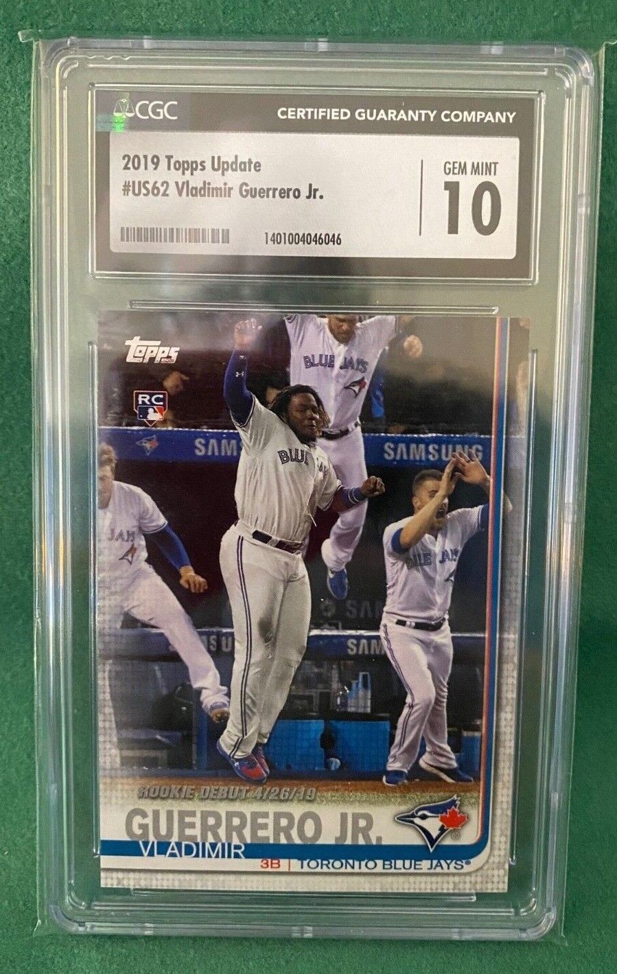 Vladimir Guerrero Jr. - GRADED MLB Baseball Rookie Card REPACK - 1x Sports Toronto Blue Jays RC Card Single (Graded 9.5 to 10, Various Grading Companies, Randomly Selected, Stock Photo - Will Not Get Cards In Picture) - Image 3